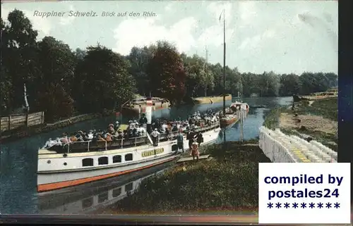 Neuruppin Rhin Ausflugsboot  Kat. Neuruppin