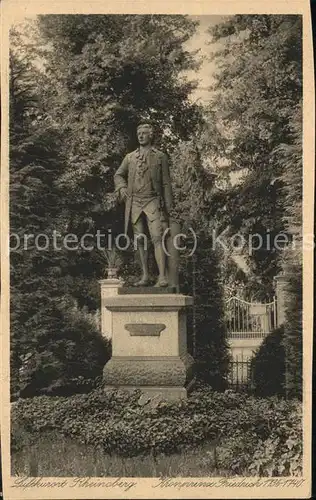 Rheinsberg Denkmal Kronprinz Friedrich Kat. Rheinsberg