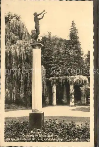 Neustrelitz Orangerie Schlosspark Denkmal Kat. Neustrelitz