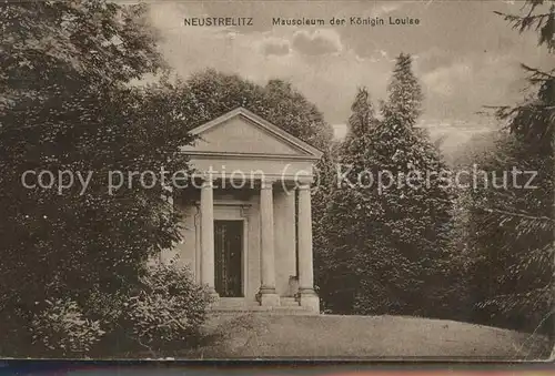 Neustrelitz Mausoleum der Koenigin Louise Kat. Neustrelitz