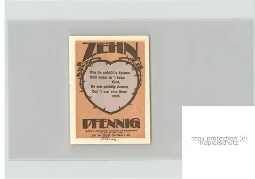 Neukalen Gutschein 10 Pfennig Kat. Neukalen