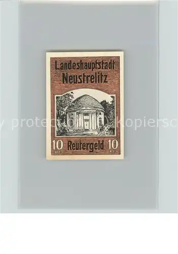 Neustrelitz Gutschein 10 Pfennig Reutergeld Kat. Neustrelitz