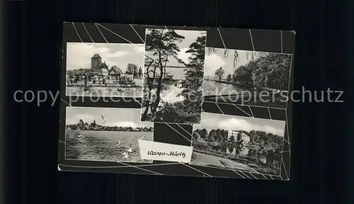 Waren Mueritz Panorama Teilansichten Kat. Waren Mueritz