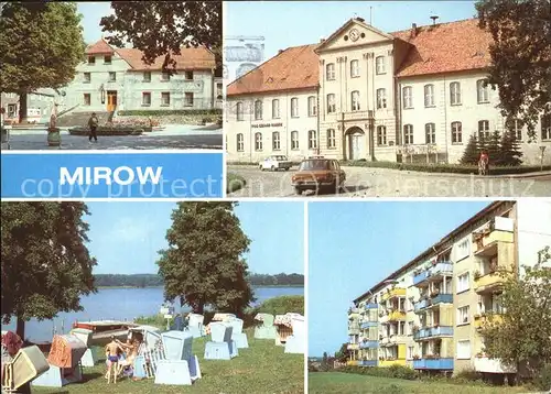 Mirow Markt Oberschule Mirower See Neubauten Kat. Mirow Mecklenburg