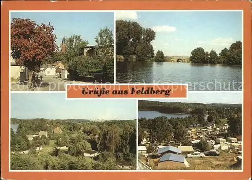 Feldberg Mecklenburg Panorama Schmaler Luzin Campingplatz Kat. Feldberger Seenlandschaft