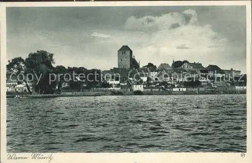 Waren Mueritz Panorama Kat. Waren Mueritz