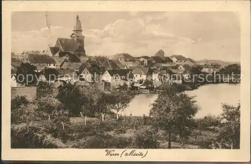 Waren Mueritz Stadtblick Kat. Waren Mueritz