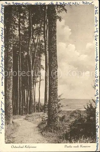 Koelpinsee Usedom Weg nach Koserow Kat. Usedom