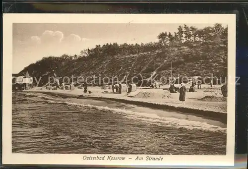 Koserow Ostseebad Usedom Strandleben Kat. Koserow