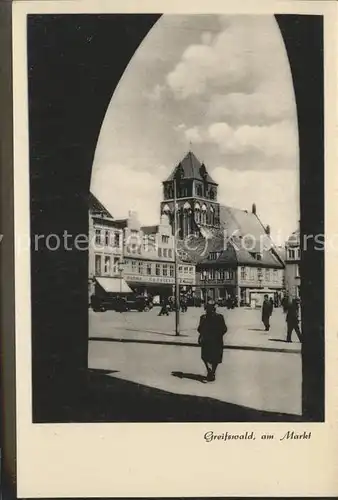 Greifswald Mecklenburg Vorpommern Am Marktplatz Kat. Greifswald