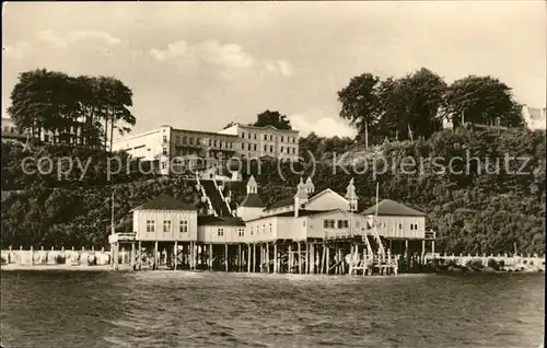 Sellin Ostseebad Ruegen Strand Seebruecke Hochufer Baden Kat. Sellin Ostseebad