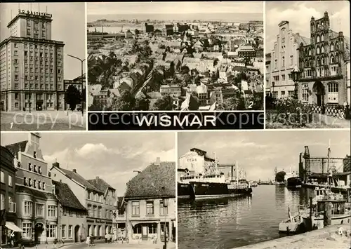 Wismar Mecklenburg Vorpommern Hafen Alter Schwede Loewenapotheke Fliegeraufnahme / Wismar /Wismar Stadtkreis