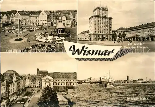 Wismar Mecklenburg Vorpommern Markt Hafen Vor-Wendorf Platz des Friedens / Wismar /Wismar Stadtkreis
