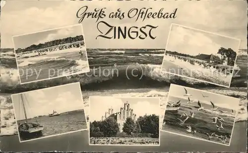 Zingst Ostseebad Strand baden Schiffe Kirche Moeven / Zingst Darss /Nordvorpommern LKR