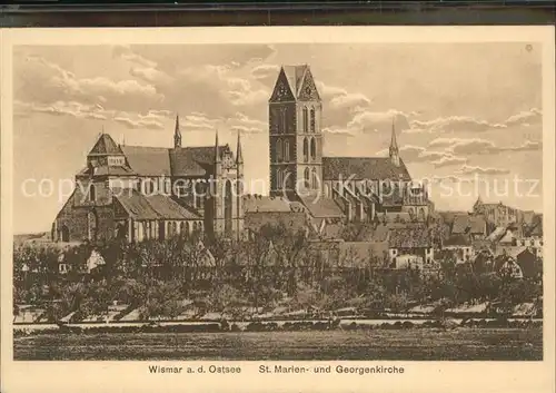 Wismar Mecklenburg Vorpommern St. Marien- und Georgenkirche / Wismar /Wismar Stadtkreis
