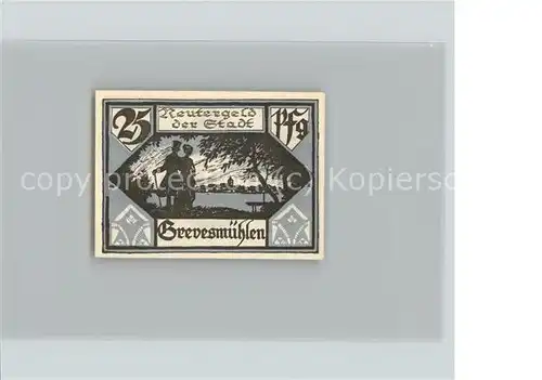 Grevesmuehlen Reutergeld 25 Pfennig Gutschein Kat. Grevesmuehlen