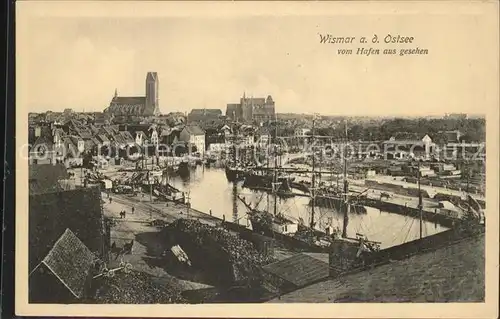 Wismar Mecklenburg Vorpommern Hafen und Panorama / Wismar /Wismar Stadtkreis