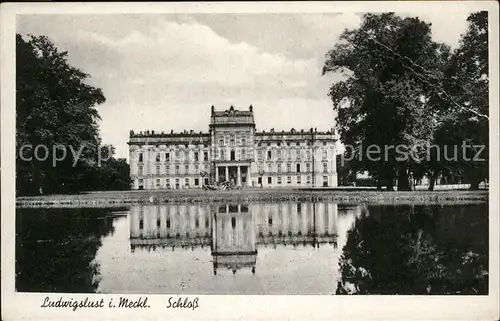 Ludwigslust Schloss Teich Kat. Ludwigslust