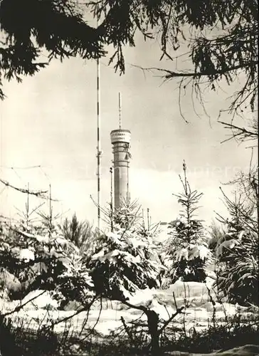 Zippendorf Fernsehturm im Winter Kat. Schwerin