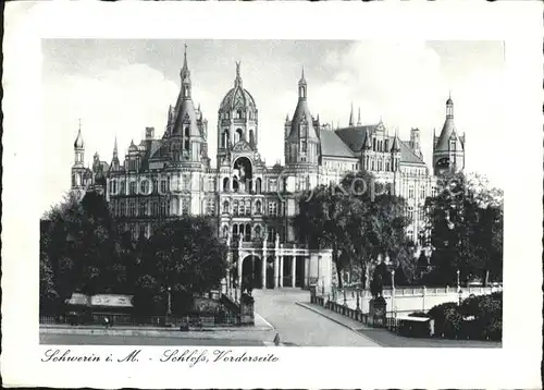 Schwerin Schloss Bruecke Kat. Schwerin