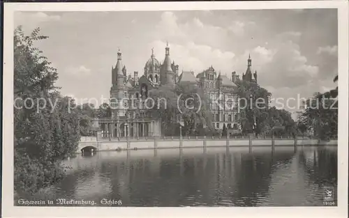 Schwerin Grossherzogliches Schloss See Kat. Schwerin