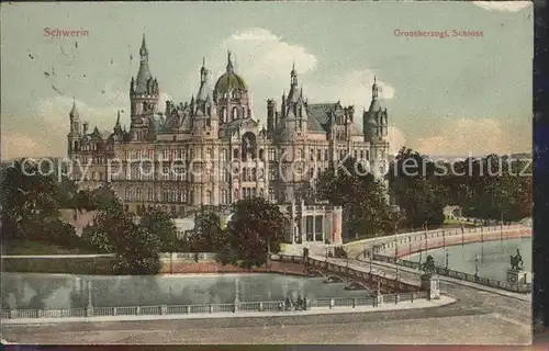 Schwerin Grossherzogliches Schloss Bruecke Kat. Schwerin