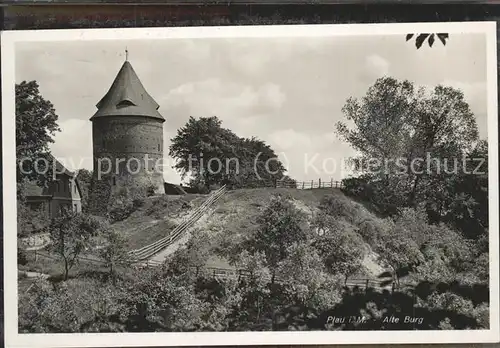 Plau See Partie an der alten Burg Turm / Plau See /Parchim LKR