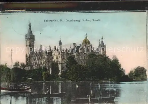 Schwerin Grossherzogliches Schloss See Boot Kat. Schwerin