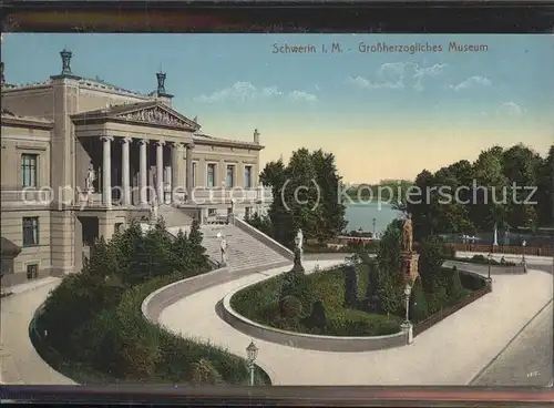 Schwerin Grossherzogliches Museum Denkmal Skulptur Kat. Schwerin