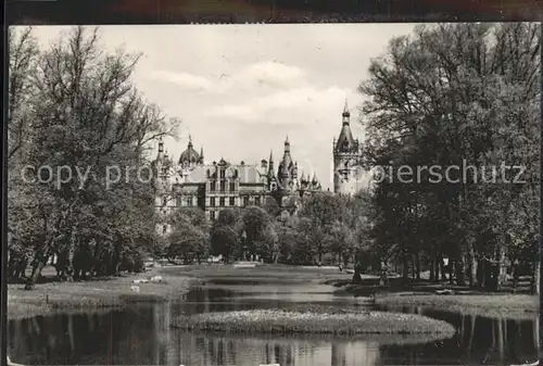 Schwerin Kreuzkanal mit Schloss Kat. Schwerin