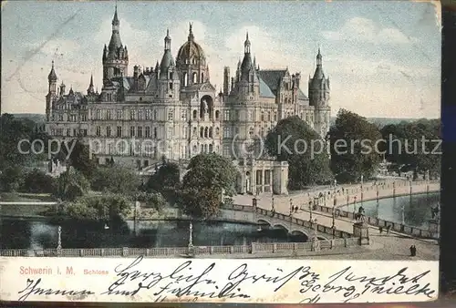 Schwerin Grossherzogliches Schloss Bruecke Kat. Schwerin