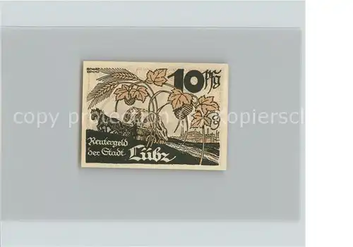 Luebz 10 Pfennig Reutergeld Pferdefuhrwerk Kat. Luebz