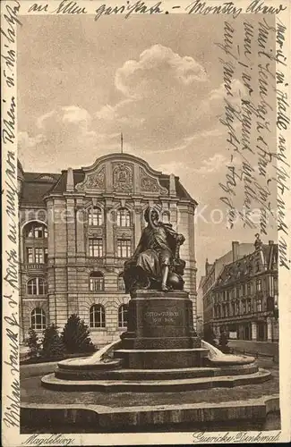 Magdeburg Otto v. Gvericke Denkmal Kat. Magdeburg