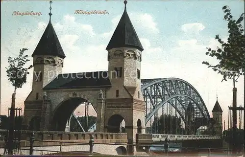 Magdeburg Koenigsbruecke Kat. Magdeburg