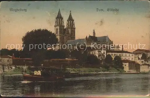 Magdeburg Dom Elbseite Kat. Magdeburg