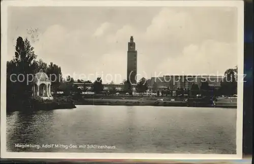 Magdeburg Adolf Mittag See Schuetzenhaus Kat. Magdeburg