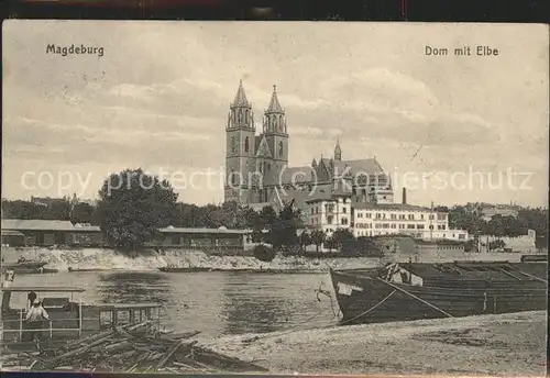 Magdeburg Dom Elbe Kat. Magdeburg