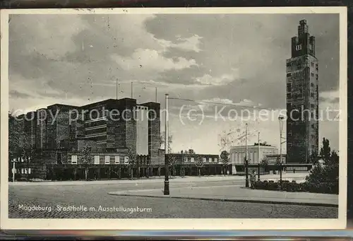 Magdeburg Ausstellungsturm Stadthalle Kat. Magdeburg