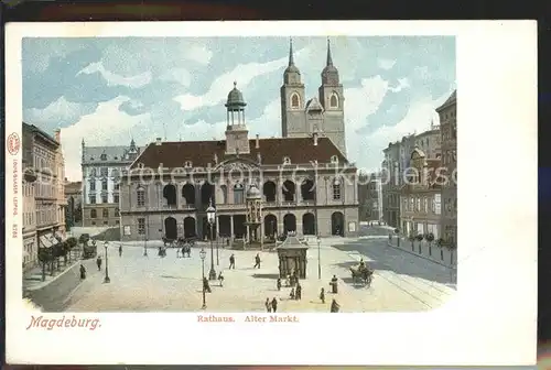 Magdeburg Rathaus Alter Markt Kat. Magdeburg