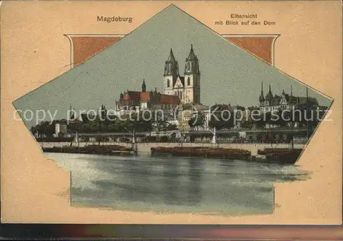 Magdeburg Elbansicht Dom Kat. Magdeburg