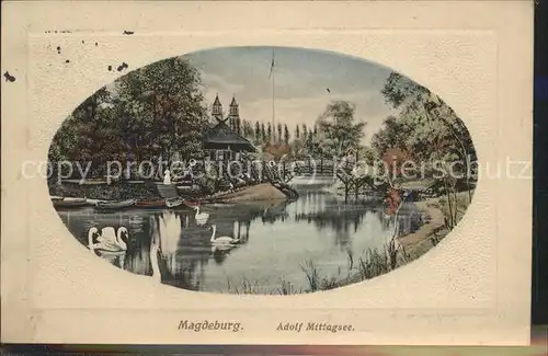 Magdeburg Adolf Mittagsee Kat. Magdeburg