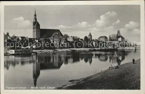 Tangermuende Stadtblick Kirche Kat. Tangermuende