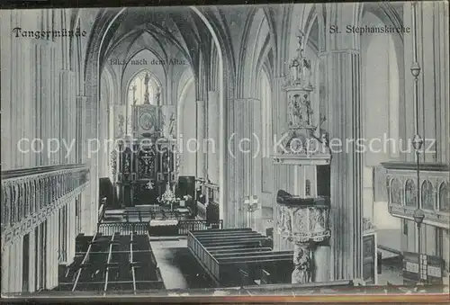 Tangermuende St Stephanskirche Altar Kat. Tangermuende
