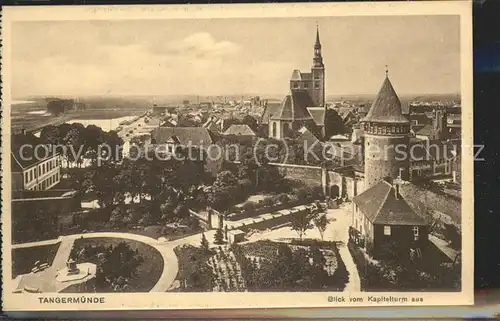 Tangermuende Stadtblick Kat. Tangermuende