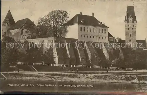 Tangermuende Gefaengnisturm Amtsgericht Kapitelturm Kat. Tangermuende