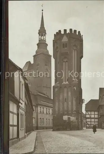 Tangermuende Huehnerdorfer Tor Kat. Tangermuende