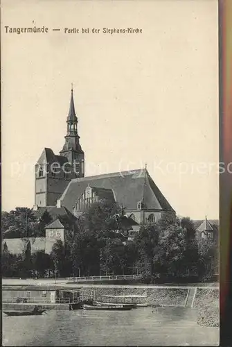 Tangermuende St Stephanskirche Hafen Kat. Tangermuende