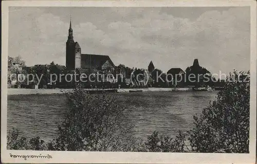 Tangermuende Panorama Kat. Tangermuende