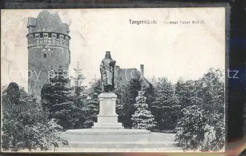 Tangermuende Kaiser Karl Denkmal Turm Kat. Tangermuende