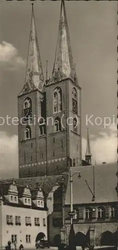 Stendal Rathaus mit Marienkirche Kat. Stendal